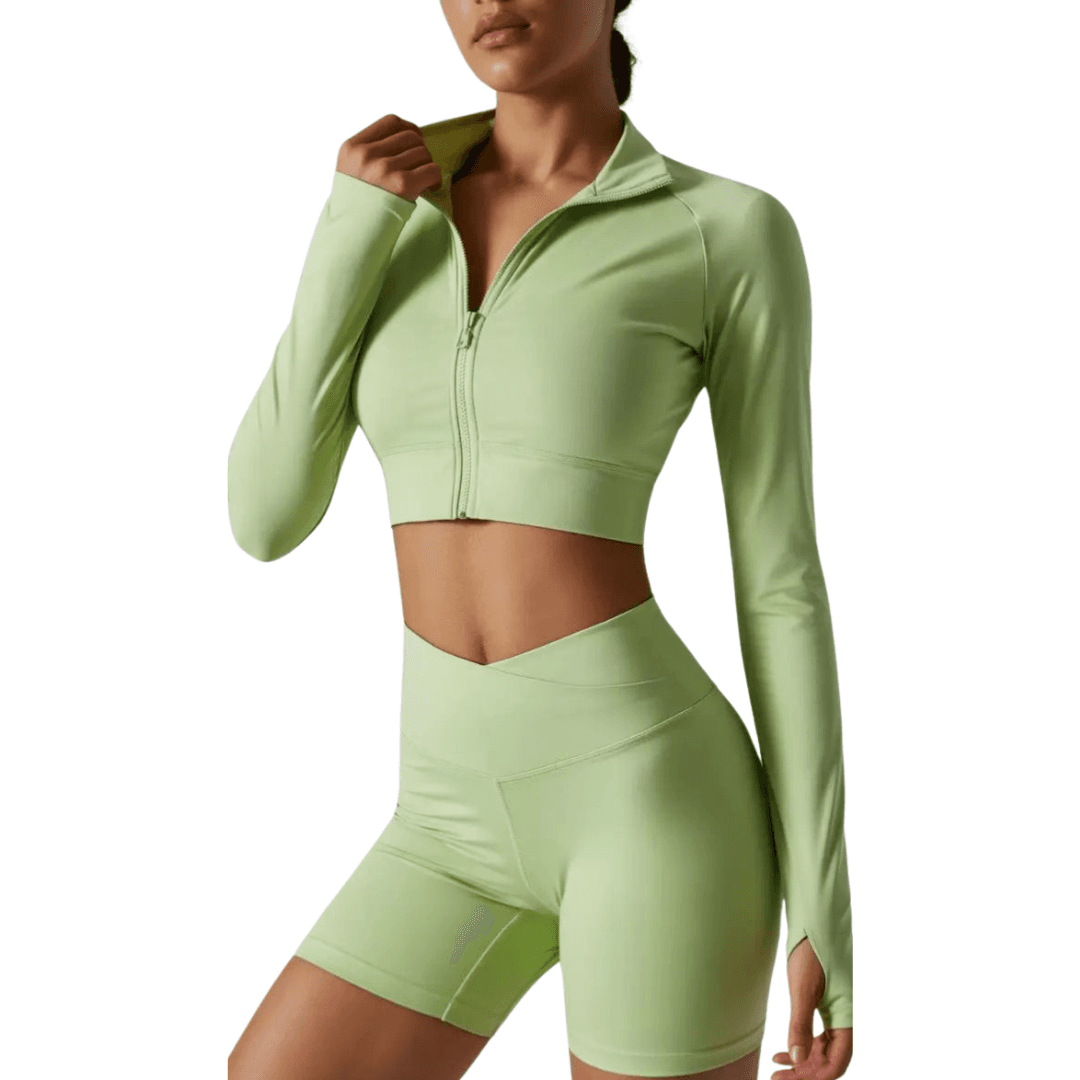 lime green technical activewear set i